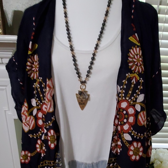 *ONLY 1 LEFT* Floral Print Kimono - Picture 6 of 7
